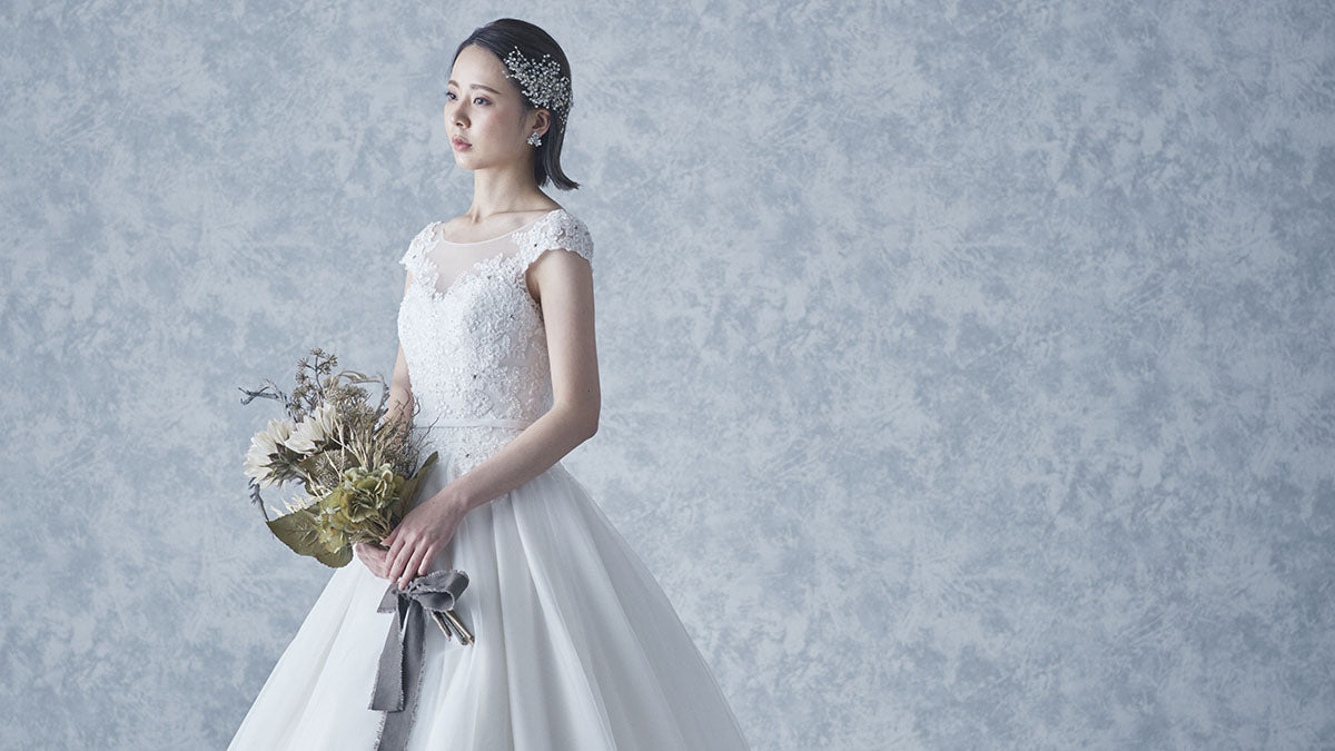 大人可愛いウェディングドレスのプリンセスライン!魅力やAラインとの違い